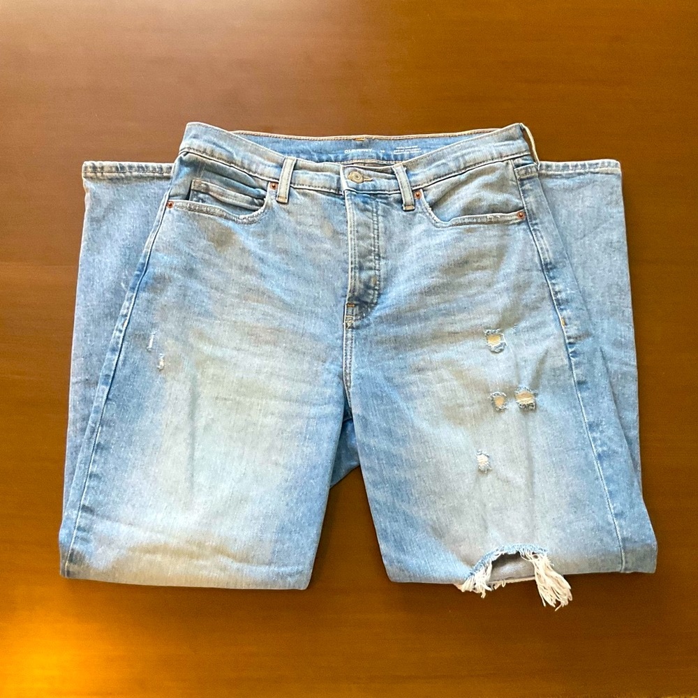 👖Old Navy Sky-Hi Straight Light Blue Jeans👖